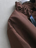 Safari Style Flowing Stand Collar Scarf Ribbons Long Sleeves Top Autumn Korean Style Solid Color Women's Coats