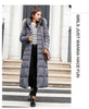 Female Winter Over Knee Loose Large Fur Collar Hooded Warm Thick Parkas Long Down Cotton Plus Size Parkas Coat Women Padded Coat