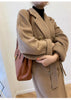 101801 Women Coat Winter Women's Jacket 10% Cashmere 90% Wool Classic Camel Wool Coat