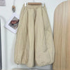 2026Winter Korean Drawstring Casual Versatile Pants Large Size Women's Loose Wide-Leg Scimitar Bloomers Trousers Female Pantalon