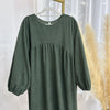 Dubai Corduroy Abaya for Muslim Women Eid Ramadan Modest Dress Loose Large Elegant Gown Islam Clothing Turkey Solid Robe
