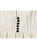 Women Striped Short Skirt Style Hem Blazer Long Sleeve Single Breasted V-Neck Casual Commuting Chic Jacket Lady