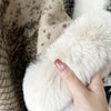 Plus Size Women's Poncho Knitted Cashmere Shawl Coat Warm Autumn Winter Lady Pashmina Wrap with Fur Collar Cozy Wool Scarf Cloak