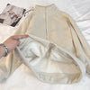 Fleece Jacket Women Autumn Winter Thick Double Sided Cardigan Loose Casual Lamb Wool Hoodie