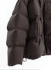Women's Thickened Cocoon-Shaped Down Jacket, 90% Duck Down, Warm, Loose, Versatile Coat, Winter Model