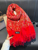Thick Warm Paisley Pashmina Shawl for Women Cashmere Print Blanket Poncho Travel Wrap Female Winter Scarf