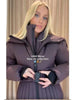 Casual Belted Hooded Cotton Coats Women Solid Full Sleeve Stand Collar Zipper Padded Coat Lady Winter Daily Street Wear