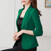 Spring Autumn Women Suit Jacket Korean Slim Short Casual Blazers Female Temperament Solid Color Suit Top