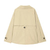 Women's Spring Retro Adjustable Waist Lapel Short Trench Coat Female High Street Casual Long Sleeve Windbreaker Mujer