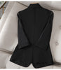 Blazer Women Suit Jacket Female Feminine Blazers Notched Collar Business Suit Elegant Office Ladies Blaser Outwear