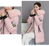 Parkas Women Winter Jacket Coat Hooded Fur Collar Outwear Female Parka Thick Cotton Padded Female Overcoat