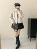 Eco-friendly Mink Fur Windproof Stand Collar Faux Mink Coat For Women Warm Winter Thick Jackets With Pockets 2DB5167