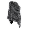 Women's 100% Real Natural Rabbit Fur Knitted Pullover Poncho Lady Cape Genuine Fur Shawl Warm One Size