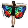 1pc Womens Butterfly Wings Polyester Butterfly Cape for Stage Dress-up Shawl Cloak Fancy Dress Costume 150x70cm