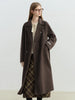 Stylish Women's Petite Wool Overcoat with Suit Lapel Winter 100% Wool Coats Suit Collar Long Winter Coat