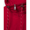 2026Classic Commuter Style Women S Red Hooded Pilot Jacket Cotton Padded Elastic Ruffle Hem Loose Short Casual Coat