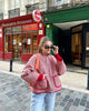 Womens Zip Up Jacket Floral/Striped Lightweight Quilted Long Sleeve Winter Outwear