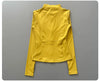 Women Full Zip Long Sleeve Athletic Jacket Thumb Holes Slim Fit Quick Dry Running Gym Yoga Fitness Sports Coat