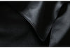 Spring Autumn Long Soft Elegant Flowy Satin Acetate Trench Coat for Women Chic British