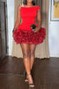Off Shoulder Sexy Mini Birthday Party Evening Dress A-line Dress Women's Retro Club Party Dress Wedding Elegant Dresses