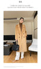 Notch Lapel Wool Coat Drop-Shoulder Women 100% Wool Loose Overcoat Double-Layers Autumn Winter Long Jacket Thick Trench Coat #24