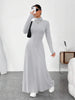 Knitted Elegant Long Sleeve Dress Women Autumn Winter Vintage Dresses Turtleneck Solid Vestidos Casual Street Y2K