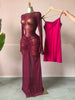 Women Flare Long Sleeve Stacked Dot Mesh See Though with Lining Maxi Long Dress Evening Birthday Sexy Party Dresses