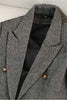Word Pattern Blazer Coat Women 2025New Spring Autumn Winter High-Quality Suit Jacket Outwear Temperament Overwear Ladies