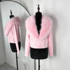 Knit Fluffy Cardigan Sweater Women's Ribbed Long Sleeve V-Neck Fluffy Elegant jacket Coat Female Knitwear Cardigan
