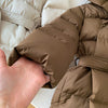 Winter Women's Down Jackets Ultra Light Warm Cusual Coat Female Puffer Jacket With Belt Plus Size Hooded Short Parka