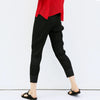 Pleated Basics Ankle-Length Pencil Pants Women Causal Sports Pants