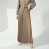 niche design pleated pants for women loose casual wide leg elastic waist trousers spliced tide straight 2DB2555