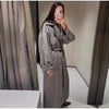 Women Casual Plaid Windbreaker Turn-down Collar Long Sleeve Belt Waist Jacket Spring High Street Lady Commute Coat