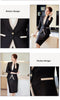 Apricot Suits Women Autumn Temperament Business Formal Blazer And Skirt Sets Office Ladies Work Wear Black