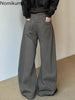 Vintage Wide Leg Pants Women's Clothes Streetwear Y2k Jeans Bottoms Casual Denim Trousers Korean Pantalon Femme