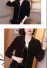 Leisure Golden Velvet Coat Women's Spring Autumn Korean Loose Zipper Jacket Large Size Baseball Outwear Jacket 5XL