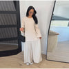 Solid Color Loose Fit Flare Sleeve Tiered Dress Crew Neck Ruffle Hem Pleated Long Maxi Dresses Spring Chic Casual Outwear