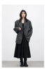 Korean Women Blazers Loose Casual Retro Plaid Single Breasted Mid Length Ladies Jacket Coat Spring Autumn