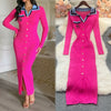 Brand Women Dress Y2K Embroidery Long Sleeve Bodycon Sweater Dress Elegant Lady Party Vestidos