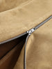 Vintage Waist Cinching Women Short Coat Long Sleeve Zipper Crop Lapel Coats Lady Daily Commute Street Outerwear