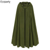 Women Long Cape Cloak Stylish Hooded Wool Blend Cloak Coat Ladies Autumn Hoodies Poncho Warm Cosplay Jackets Outwear Windbreaker