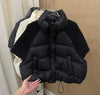 Жилет Loose A-line Cotton Vest Jacket Women Fall Winter Stand Collar Zipper Quilted Pocket Casual Lightweight Padded Coat куртка