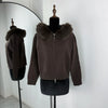 Slim Knit Cardigan Hoodies Women Autumn Solid Long Sleeve Sweater Coats Winter Street Vintage Basic Hoodie