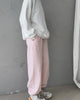 Autumn Women's Gray Sports Pants with Elastic 80% Cotton Jogging Vintage Classic Brown Sweatpants for Women