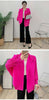 Spring Pleated Short Coat Women's Casual Style Loose Big Collar Single Breasted Elastic Outwear Jacket 2DB1992