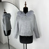 Slim Knit Cardigan Hoodies Women Autumn Solid Long Sleeve Sweater Coats Winter Street Vintage Basic Hoodie