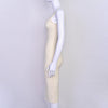 Yellow U Neck Striped Bandage Dress Evening Backless Sexy Bodycon Women Dress Party Celebrity Vocation Dresses