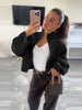 Casual Knitted Women's Coat Stand Collar Zippers Loose Full Sleeve Lady Sweater Autumn Winter Female High Street Coats