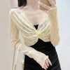 Womens Floral Lace Shrug Open Front Cardigan Shirt Long Sleeve Formal Elegant Shrug Tops Jacket for Dresses