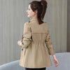 Women's Trench Coats Spring Autumn Jackets Lined Casual Coat Suit Collar Women Korean Women's Jacket Slim Pink